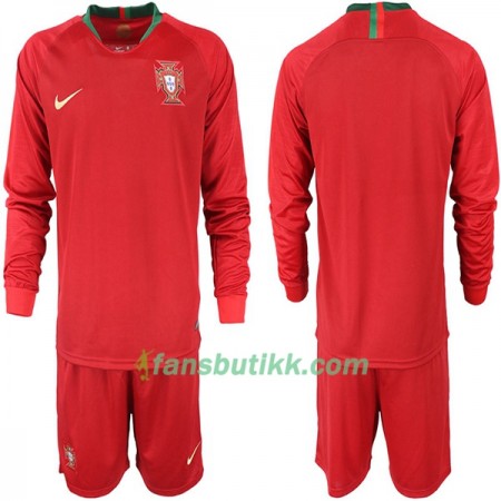 Fotball-VM 2018 Portugal drakt Barn Hjemmetrøye Langermet